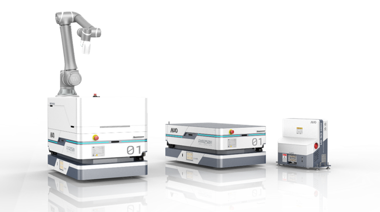 熊猫体育數位開發的自主式移動機器人（AMR250M），搭配全向輪並結合AI演算法、2D LiDAR、3D攝影機等技術，協助客戶實現產線全自動化